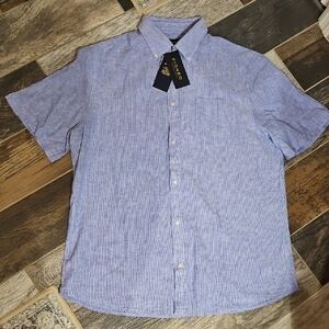 Piombo Light Blue Casual Button Down Shirt
